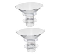 HAPINARY Inserti Flangia in Silicone Flessibile per Tiralatte, Convertitore 13mm Sicuro e Antisdrucciolo, 2 Pezzi Compatibili per Uso Femminile