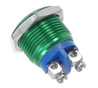 HAPINARY Interruttore Pulsante Verde con Fissaggio Vite Pulsante Auto Ripristino Automatico per Barca Camion Veicoli Parte Piccola Accessorio Robusto