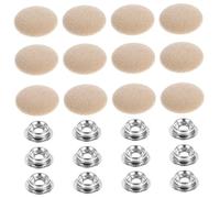 HAPINARY Kit 12 Perni Rivetti a Scatto Beige per Riparazione Rivestimento Tetto Auto, Fissaggio Rapido Soffitto Interno, Compatibile Interni Veicoli per Officina e Manutenzione