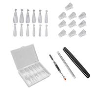 HAPINARY Kit Completo Di Strumenti Per Manicure Strumenti Per Nail Art Per Manicure Tronchesi Per Unghie A Doppia Testa Raschietto Per Gel