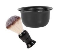 HAPINARY Kit da Barba Uomo per Cura della Barba e Creazione di Schiuma Ricca Pennello e Ciotola per Rasatura Set in Abs per Uso Quotidiano