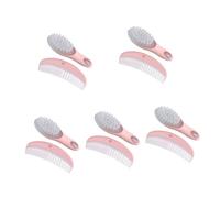 HAPINARY Kit Di 5 Prodotti Per Neonati Set Di Spazzole E Pettini Per Massaggio Neonatale Morbidi E Delicati Per La Dei