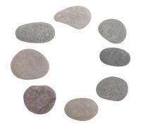 HAPINARY Kit di Pietre Piatte Lisce per Dipingere Fai da Te Pietre Naturali per Bambini Ciottoli di Fiume per Decorazioni Esterne Roccia da Giardino Bianca