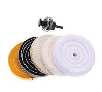 HAPINARY Kit Lucidatrice per Ruote per Trapano 5 Pezzi Albero 260g, Tamponi Lucidanti Morbido per Carrozzeria Auto, Mobili e Gioielli, Adatti a Ceratura e Professionale