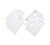 HAPINARY Kit Per Allenamento Extension Ciglia Per Principianti Con Schede Pratiche Realistiche e Guida Dettagliata Carta Pratica Per Mappatura Ciglia Per Corsi e Uso Personale