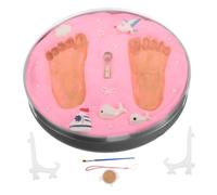 HAPINARY Kit Per Calchi Di Piedi e Mani Di Ragazza Cornice Ricordo Per Camera Ragazza Kit Per Calchi Di Mani Di Famiglie Ornamento