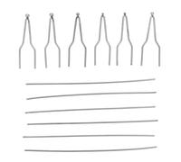 HAPINARY Kit per pirografia da 6 Pezzi: Punte per Penna pirografica - Punte per Strumento di pirografia Fai da Te - in Filo Metallico per progetti Artigianali - Sostituzione del pirografo