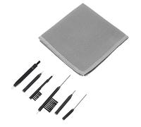 HAPINARY Kit Pulizia Apparecchi Acustici 7 Pezzi Spazzola e Pulitore Auricolari in Pvc, Strumenti Manutenzione Cerume e Detriti, Accessori Per e Protezione Dispositivi Acustici Quotidiani