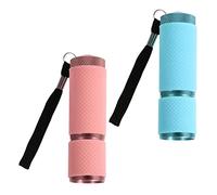 HAPINARY Lampada Per Unghie Led Mini Torcia 2 Pezzi Rosa e Blu Asciugatrice Portatile Per Smalto Gel Manicure Professionale Per Uso Domestico e Viaggi