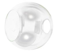 HAPINARY Lampadario Ricambio Elegante Paralume in Vetro Trasparente Sfera Alta Trasmissione Luce Doppio Foro Design Moderno e Facile da Pulire per Lampade a Sospensione
