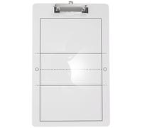 HAPINARY Lavagna Allenatore pallavolo Riutilizzabile 13.78X8.66In in PVC Bianco per Partite e Preparazione Tecnica