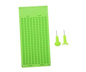 HAPINARY Lavagna Braille in Plastica Con Stilo Piastra Braille Riutilizzabile Per Scrittura Di Tastiera e Portatile Per Non Vedenti