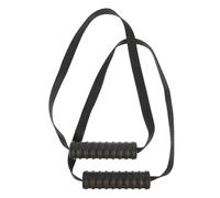 HAPINARY Maniglia per Fitness in Plastica e Nylon Nero, Impugnatura Antiscivolo Portatile per Allenamento a Viaggio, Accessorio per Bande Elastiche di Resistenza
