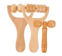 HAPINARY Massaggiante in Legno Naturale Strumento Di Automassaggio Manuale Impugnatura Ergonomica Per Massaggi Piedi