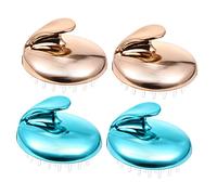 HAPINARY Massaggiante Per Cuoio Capelluto Spazzola Per Shampoo Set Da 4 Pezzi Pettine Per Lavaggio Dei Chioma Doppio Uso Asciutto E Bagnato