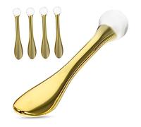 HAPINARY Massaggiatore Oculare in Lega Di Zinco 5 Pezzi Cucchiaio Per Crema Occhi, Applicatore Professionale Portatile Per Massaggio Viso e Contorno Occhi, Uso Quotidiano e Viaggi