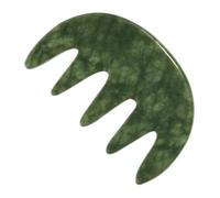 HAPINARY Massaggiatore per Testa Head Massager in Jade Verde Superficie Liscia senza Bava, Pettine Massaggiante Adatto per Massaggio del Cuoio Capelluto in Viaggio e Famiglia