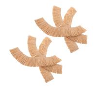 HAPINARY Materiale da Costruzione per Tetto di Paglia Artificiale 6 Pezzi, Pezzi Leggeri in Erba Khaki per Tetto di Casa Modello, Adatti per Paesaggi Interni ed Esterni