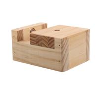 HAPINARY Mini Morsa da Banco in Legno Supporto per Intaglio di Sigilli in Pietra Utensile di Lavoro Artigianale Morsetto Rotante per Incisione Base Stabile per Lavori di Fai da Te