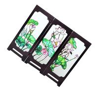 HAPINARY Mini Schermo Cinese in Acrilico Resistente Divisorio da Scrivania Feng Shui Decorativo per Ufficio e Casa Ornamento Artistico Asiatico Leggero e Portatile