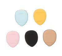 HAPINARY Mini Spugna Per Trucco 5 Pezzi Set, Piumino Per Cipria Morbido Lavabile a Forma Di Dito, Applicatore Cosmetico Pratico Per Polveri e Fondotinta, Per Make up Quotidiano
