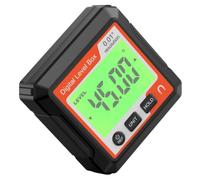 HAPINARY Misuratore di Angoli Digitale Rosso Display Lcd Retroilluminato, Livella Elettronica Versatile in Abs per Misurazioni Precise Fino a 180° Base Magnetica
