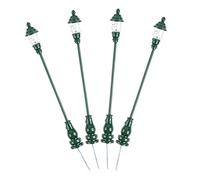 HAPINARY Modello Di Lampione Da Giardino in Miniatura 4 Pezzi, Lampada Paesaggistica Bianca 1:87, Decorazioni Per Scenari Di Miniature e Tavolo Di Sabbia, Accessori Per Mini Giardino e Casa