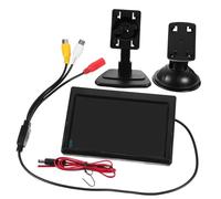 HAPINARY Monitor Specchietto Retrovisore Auto Tft LCD Colori Ingresso Video Montaggio Ventosa o Display per Telecamera Posteriore e Parcheggio