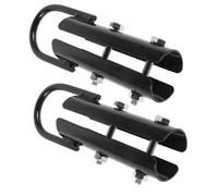 HAPINARY Morsetto Corda da Arrampicata in Ferro Nero 2 Pezzi | Blocco sicuro per battle rope e fune, installazione rapida e rimozione facile, leggero e portatile per esterno e palestra
