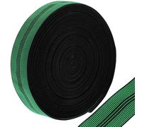 HAPINARY Nailon Fettuccia Elastica per Divano 4,5cm Verde 20m | Tagliabile e Installazione Rapida, per Sedie in Rattan e Restauro Tappezzeria