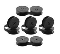 HAPINARY Nastro D’Inchiostro a Doppia Bobina per Macchine da Scrivere Manuali d’Epoca Compatibile con Modelli Serie Generale Ne3000 Ne800 5 Pezzi Nero Nylon per Ufficio Vintage e