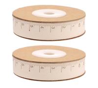 HAPINARY Nastro di Cotone con Scala di Misurazione 1,5 Cm, 2 Pezzi da 10 M per Lavori Artigianali, Fai da Te e Confezionamento Regali, per Cucito e Attività Scolastiche