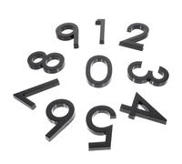 HAPINARY Numeri Civici 3D Adesivi per Esterni Set da 10 Pezzi Numeri di Indirizzo per Casa e Cassetta Postale Colore Nero Resistenti alle Intemperie