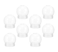 HAPINARY Palle di Neve Fai da Te, 7 cm, in Pet Trasparente, 8 Pezzi, 150 ml, per DIY Crafts e Snow Globe Making
