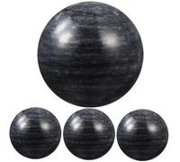 HAPINARY Palline Da Massaggio Per Mani 4 Pezzi in Pietra Nera Set, Palle Per Esercizi Manuali Portatili, Massaggiatori Per Dita Per Anziani, Stimolazione Muscolare e Rilassamento Mano