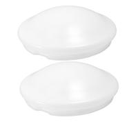HAPINARY Paralume a Cupola Clip Bianco 22,6 Cm 2 Pezzi per Lampade da Soffitto, Coperture per Luci da Balcone, Cucina e Bagno, Sostituzione Paralume Globo Protezione Lampadina