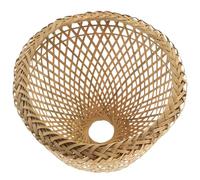 HAPINARY Paralume Lampada Bambù Copertura Lampada in Bambù Khaki Foro Centrale 5cm Luce Soffusa Facile da Installare per Lampadario da Tavolo Stile Vintage per Capodanno e Thanksgiving