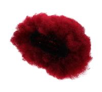 HAPINARY Parrucca Afro Riccia Rossa Corta Donna Fibra Resistente Calore Capelli Pazzi Feste Halloween Cosplay Giochi Ruolo Spettacoli