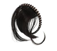 HAPINARY Parrucca Corta Castana Per Donne Con Fascia E Frangia Parrucca in Fibra Sintetica Realistica Per Coprire I Chioma Grigi Sulla Fronte