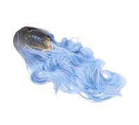 HAPINARY Parrucca Lunga Riccia Colorata Nera Ombre Blu in Chioma Sintetici Per Donna Anime Stile Lolita Cosplay Parrucche