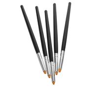 HAPINARY Pennelli per Laminazione Ciglia 5 Pezzi Set, Spazzola per Lifting Ciglia in Legno e Fibre, Portatile e Compatta, per Applicare Colla e Balsamo nel Trucco Professionale