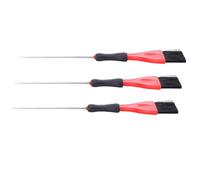 HAPINARY Pennello Per Tintura Per Chioma in Acciaio Inossidabile 3 Pezzi Set, Applicatore Di Tintura Per Chioma Professionale, Pettine Per Mèches Per Uso Salone e Casa