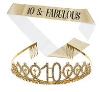 HAPINARY Pettine Chioma Strass E Nastro Di Galateo Set Di Cinture A Decorazione Per Festa Di Compleanno Unica Taglia