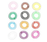 HAPINARY Pettine Elasticizzato Circolare Completo 12 Pezzi Pettini Elastici Per Chioma Fasce Pettini Circolari Flessibili in Polipropilene