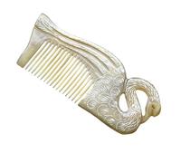 HAPINARY Pettine in Corno Di Bue Pettine Antistatico Incisione Su Entrambi I Lati Per Lisciare I Chioma Strumento Per Parrucchieri Per Viaggi A Casa