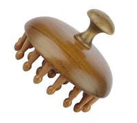 HAPINARY Pettine in Legno Naturale A Denti Larghi Pettine Per Massaggio Alla Testa Piccolo E Leggero Per Trasporto E Utilizzo Domestico