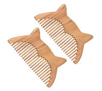 HAPINARY Pettine in Legno Naturale Tascabile Pettine Per Chioma Donna Uomo Superficie Liscia Antistatico Per Chioma Organizzati