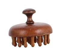 HAPINARY Pettine in Legno Punta Rotonda e Design a Disco per Massaggio del Capelluto, Districa i Chioma e Previene la Rottura, per Casa e Ufficio