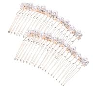 HAPINARY Pettine Laterale Per Chioma Strass E Perle Pettine Da Sposa Pettini Per Matrimonio Accessori Per Chioma Decorativi Per Donne
