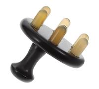 HAPINARY Pettine Massaggiante in Corno Di Bue Naturale Pettine A Denti Larghi Per Massaggiare La Testa E Corpo Strumento Per Massaggio Del Tessuto